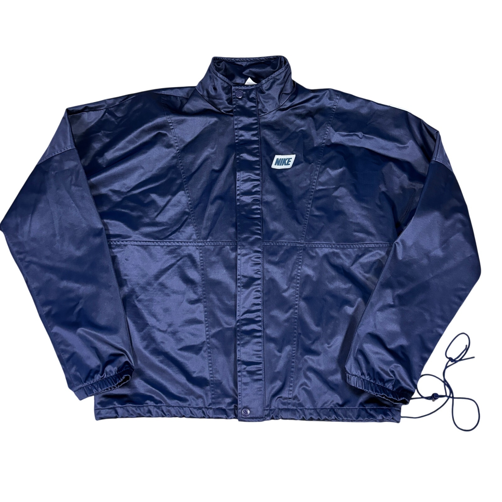 Vintage 90s Nike International Windbreaker Jacket Navy Mens Medium Sportswear